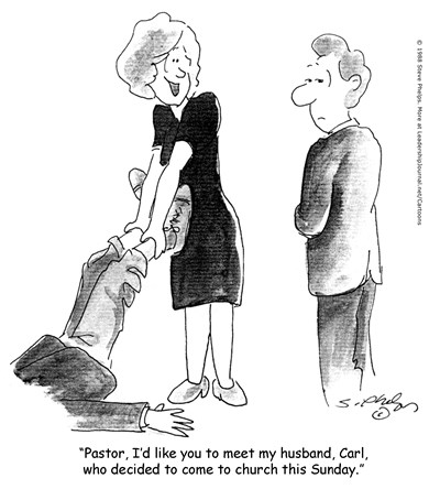 Wife Drags Husband to Church Wife Drags Husband to Church