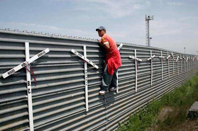 Border, Fence, Man