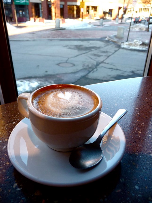 Valentine's Day Latte Art